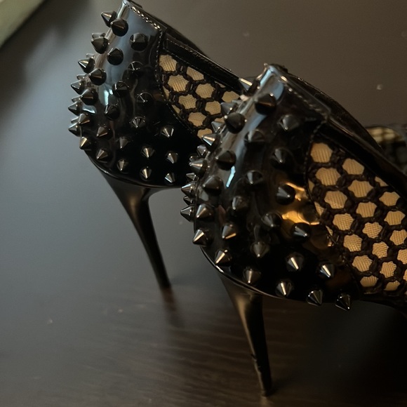 Christian Louboutin Guni Spiked Heels - Picture 6 of 10